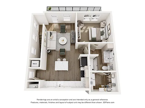 Floor plan Dulcie - Carriage House