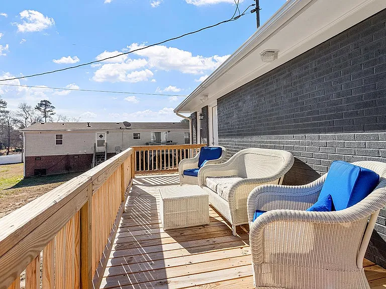 outdoor seating to sip coffee or lounge