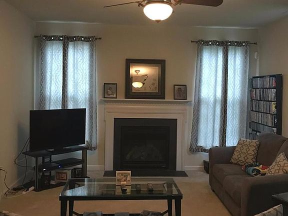Family room with gas fireplace