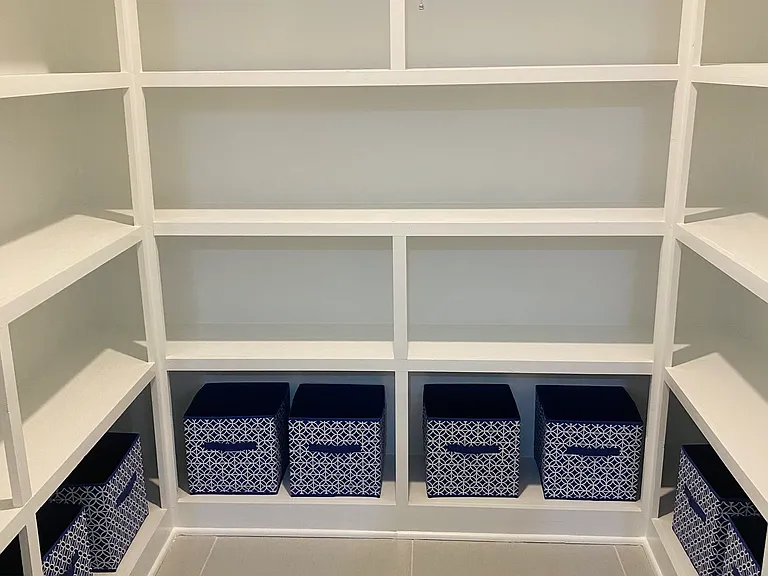 Spacious pantry.