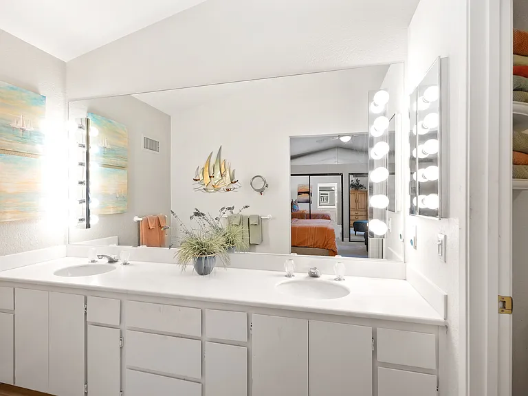 Master bathroom vanity