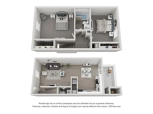 Floor plan Two Bedroom