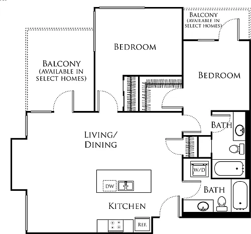 Floor plan B1- Income Restricted
