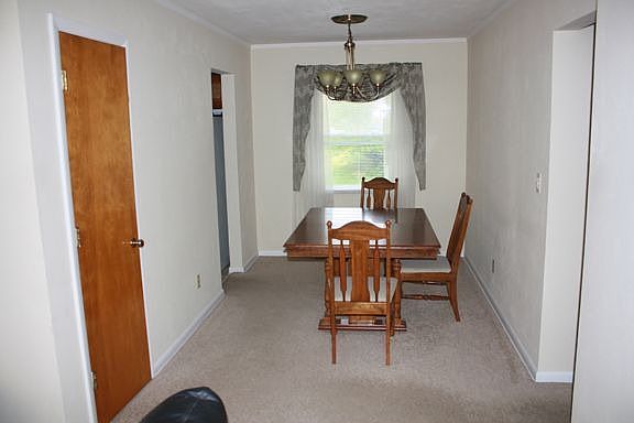 Dining room off the living room.