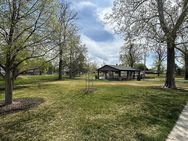 Lehi City park is 1 block away with covered pavilions throughout