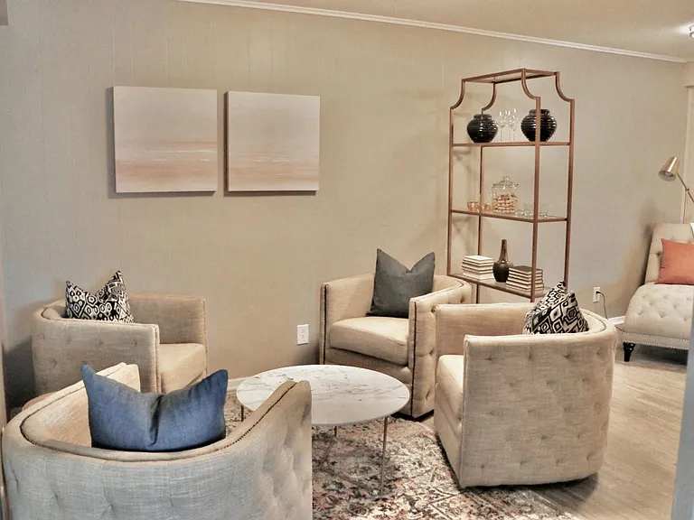 Spacious lounge area
