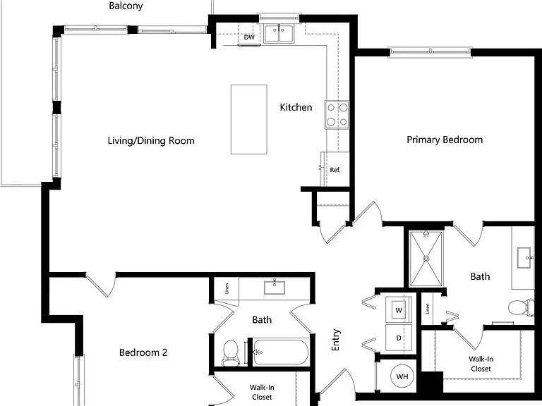 B4 floor plan Reflections