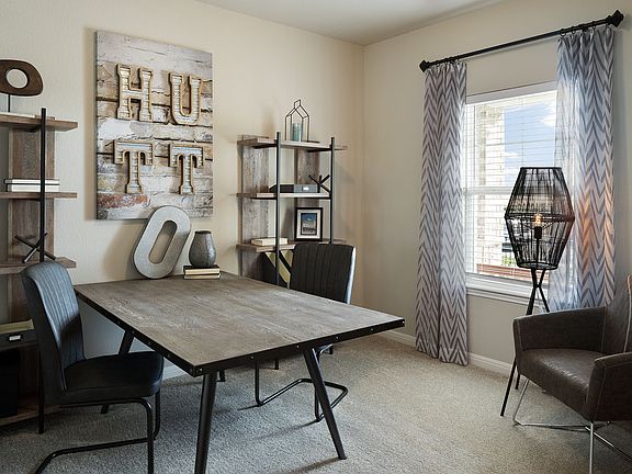 A private home office provides the ideal space for reading.