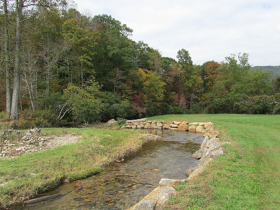 Looking NW down creek