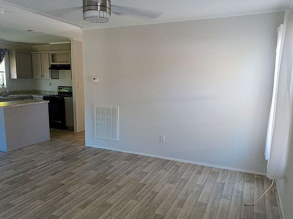Open living/kitchen area