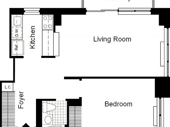 2nd image of 235 W 48th St APT 39L