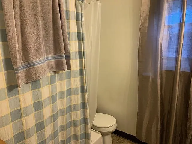 Recently renovated bathroom.