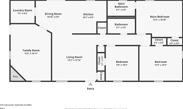 3 bed, 2.0 bath, 1300 sqft, $1,545 — Photo 2