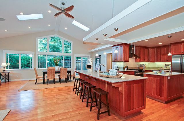 Great room and kitchen