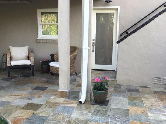 Front door from back yard