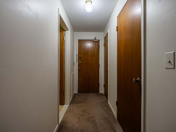 Front door with plenty of closet space