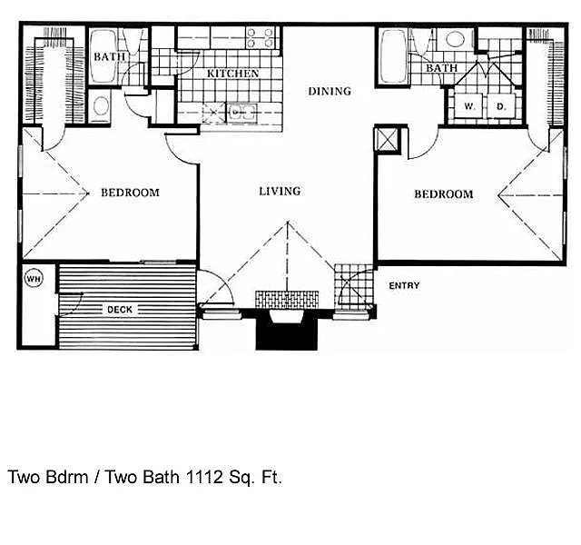 Floor plan Two Bedroom