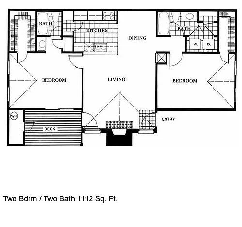 Floor plan Two Bedroom
