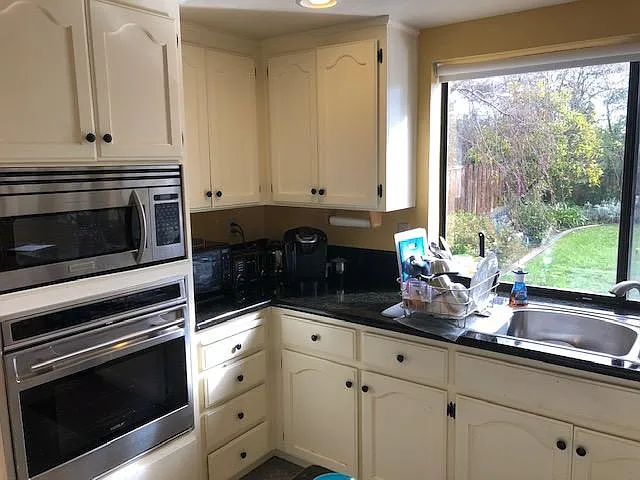 microwave and oven