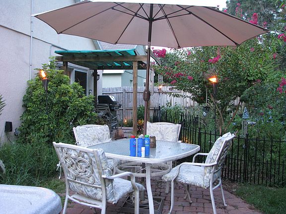 patio and gardens