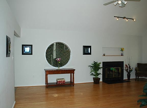 Stepping into the house