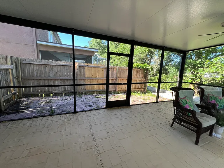 Covered Backyard Patio and Pool