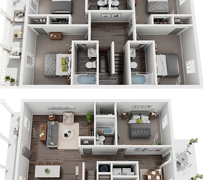 The Collective at Kennesaw The Dogwood 5x5.5 Floor Plan The Collective at Kennesaw The Dogwood 5x5.5 Floor Plan