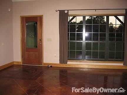 Front door : Front foor and living room windows