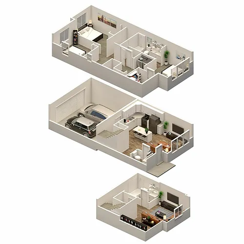 Floor plan Adams (3x3.5)