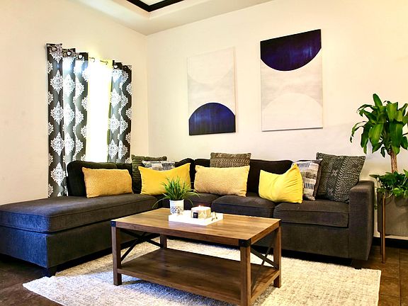 Spacious living room area