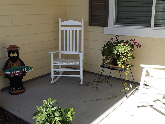 Comfortable front porch area