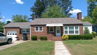 Front view from road