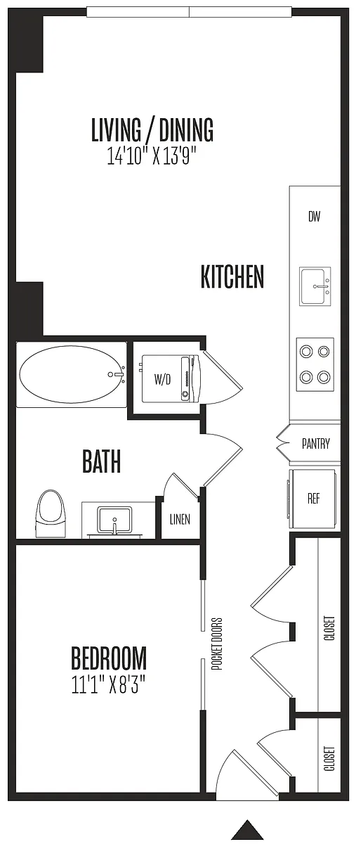 Floor plan Studio-STU