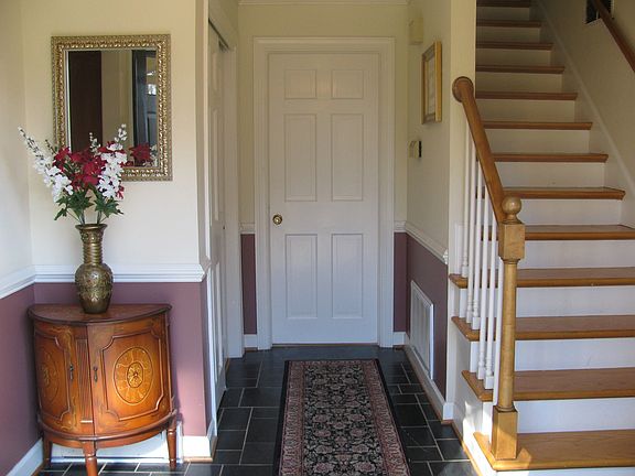 Entrance with beautiful slate flooring