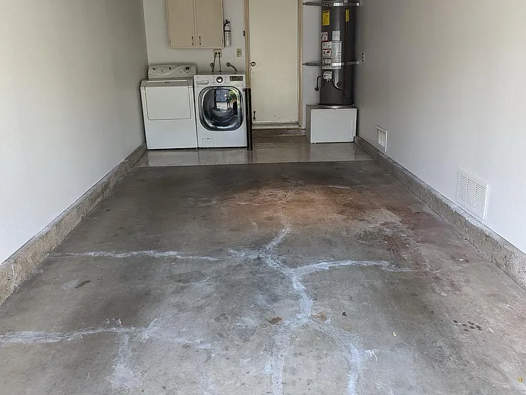 Attached garage.