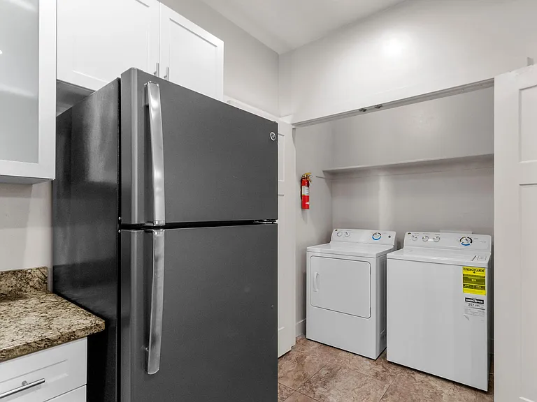 2 bedroom kitchen with laundry on the first floor