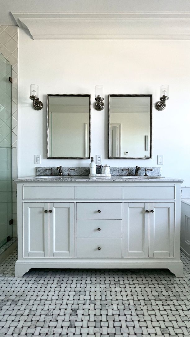  Primary bathroom with double vanity