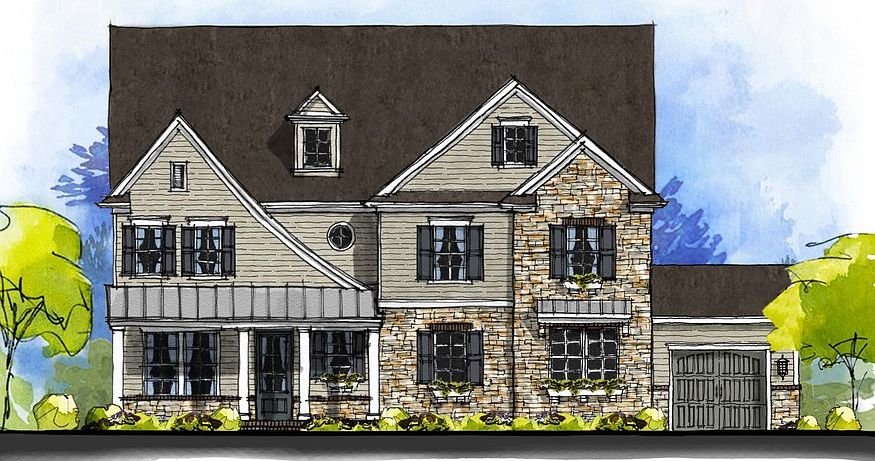 Tiburon - American Cottage 3-Car Side Load Garage Note Renderings may show optional features