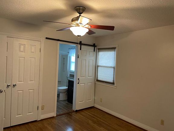 Master bedroom with attached updated bath