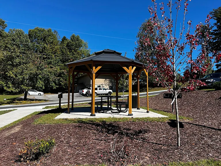 Outdoor BBQ Area with pavilion