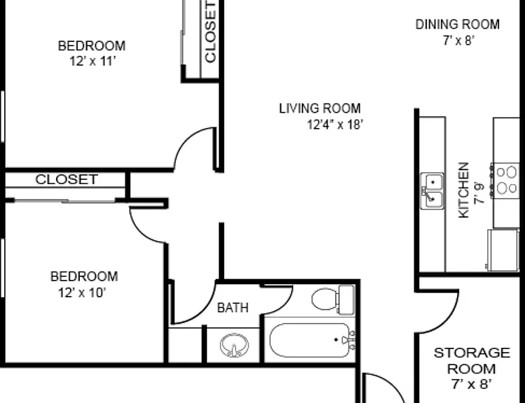 21B Northwest Classic Floorplan Diagram