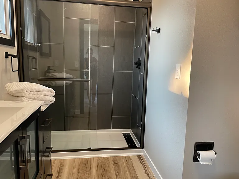 Master walk-in shower.
