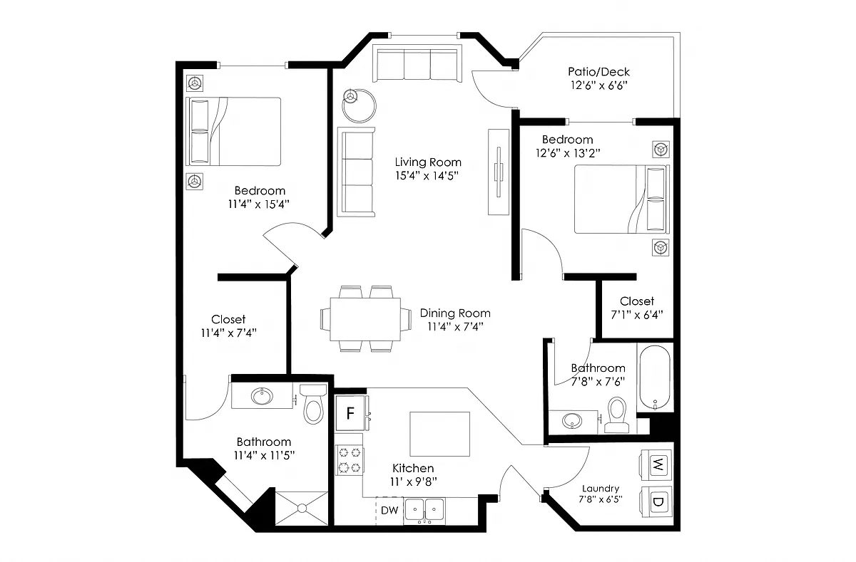 Floor plan B6R