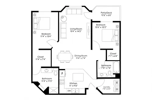 Floor plan B6R