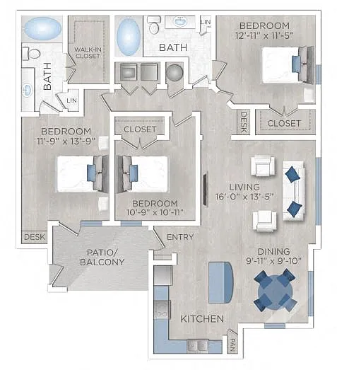 Floor plan Bosque (C1)