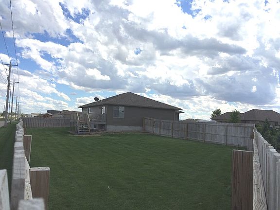 Large backyard
