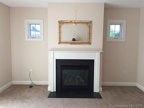 A gas fireplace to cozy up to