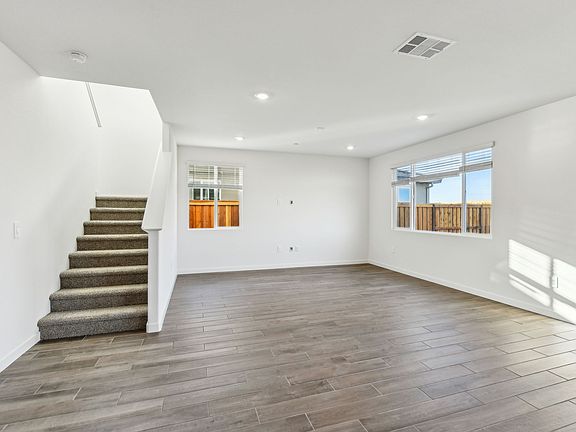 The open concept living and dining room allows everyone to feel connected.