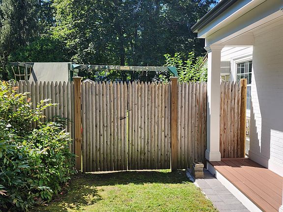 Side entrance to backyard.