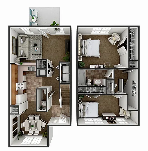 Floor plan TRL - 2 X 1